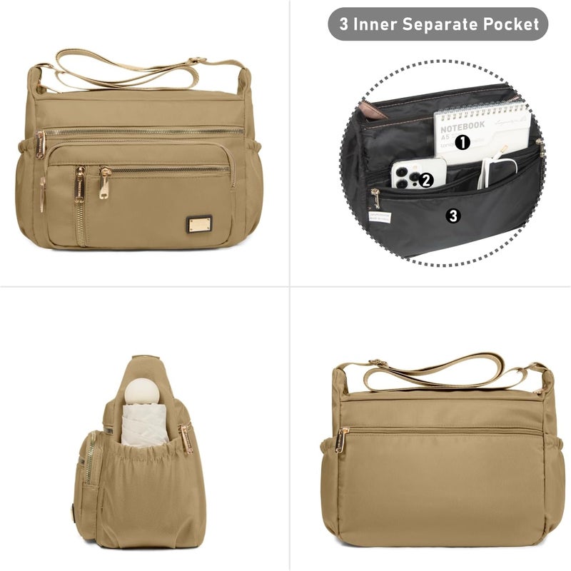 NPBAG Crossbody Bag for Women, Shoulder Purse Handbag Messenger Bag, Trendy Pocketbooks, Waterproof and Multi-Pockets - Image 2